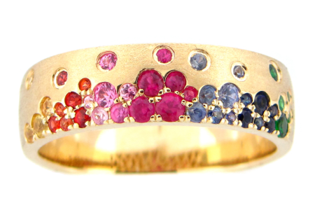 A vibrant and colorful Dilamani ring, available at Brockhaus Jewelry.